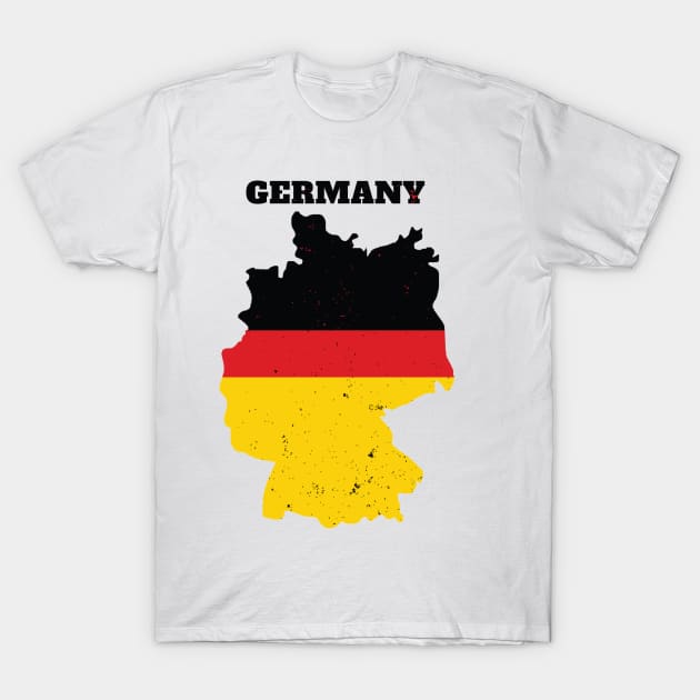 Germany, Germany map, Germany flag, German T-Shirt by maro_00